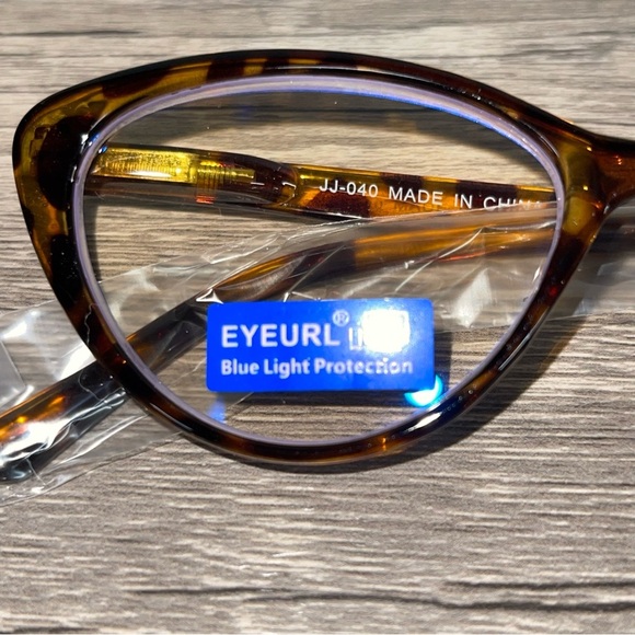 EYERUL +2.5 Blue Light Blocking Reading Glasses Tortoise Frame Women’s Readers - Picture 3 of 9